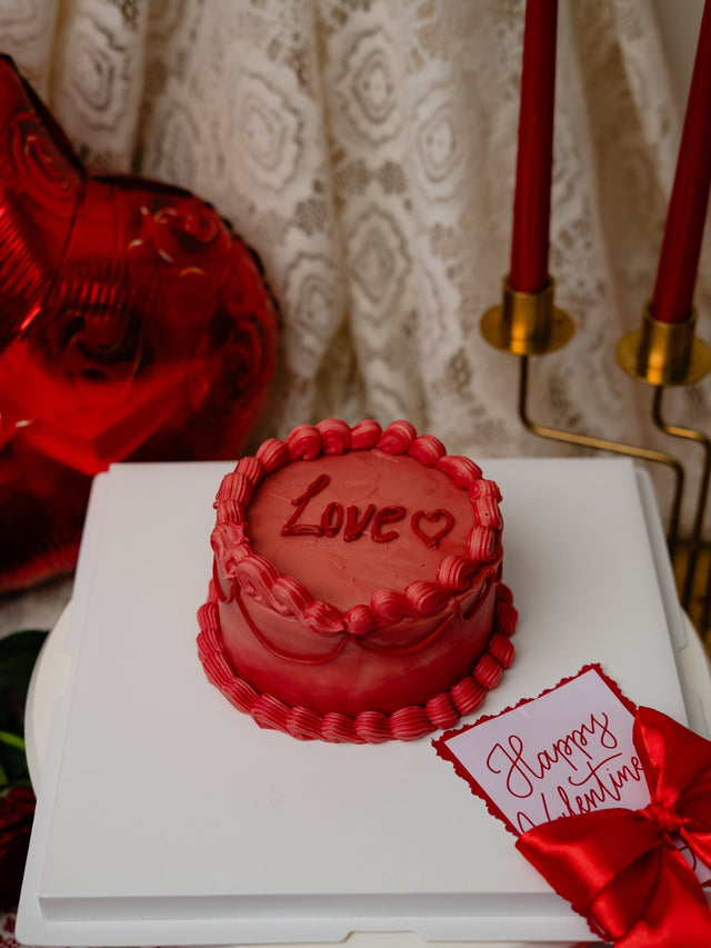 bento cake - whipped cream frosting - BAEKRI