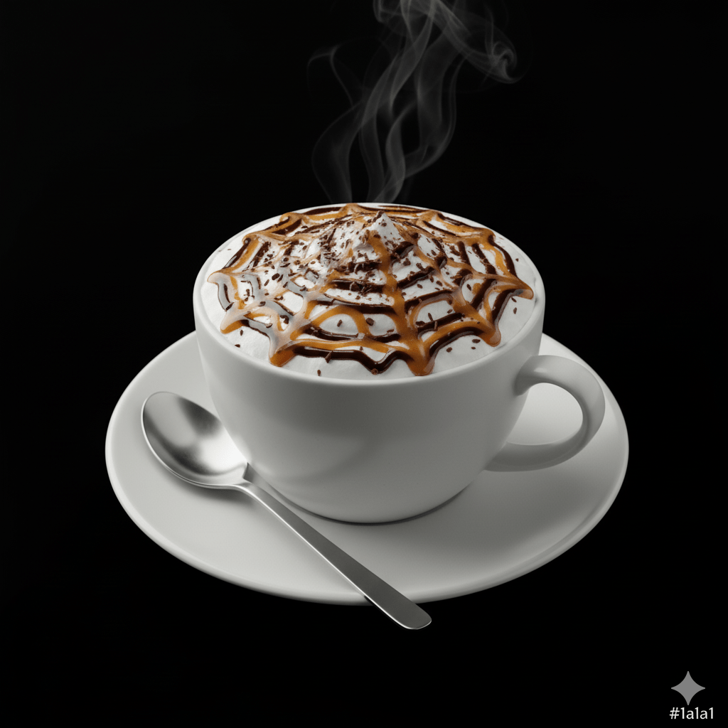 Caramel mocha coffee by Baekri