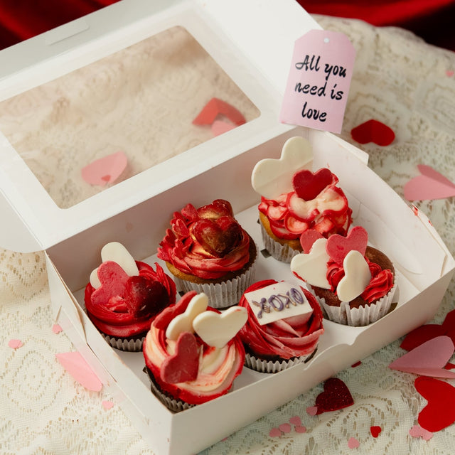 Gilded Embrace Red Velvet Brownie cupcakes - BAEKRI