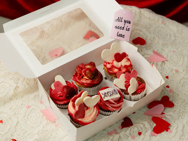 Gilded Embrace Red Velvet Brownie cupcakes - BAEKRI