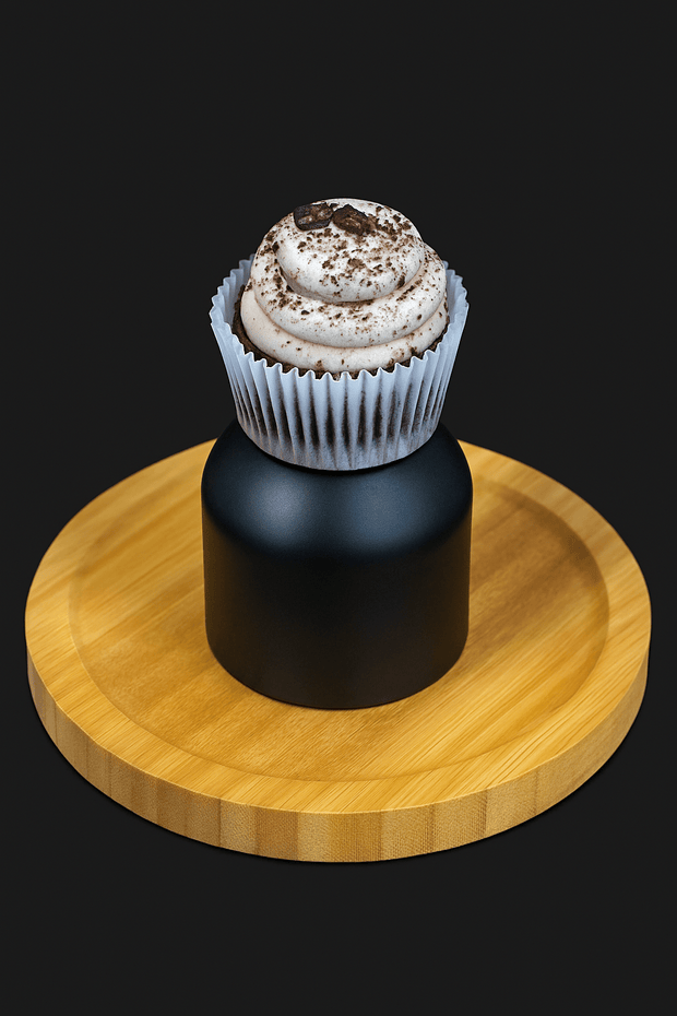 BAEKRI Mocha Cupcake with chocolate frosting
